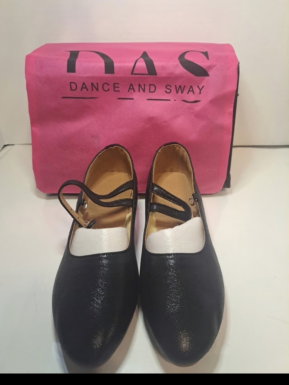 Modern Ballroom Dance Shoes-Size 9- Heel 1⅛"-Dance and Sway Women's Leatherette